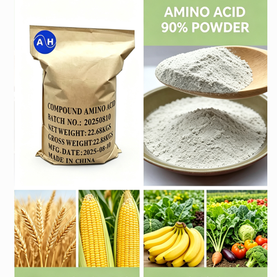 Aminoacidi in polvere 90% Prodotto proteico idrolizzato progettato per fertilizzanti per aumentare il rendimento delle colture e l'assorbimento dei nutrienti